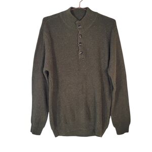 New ALESBURY Olive Henley Sweater Size L